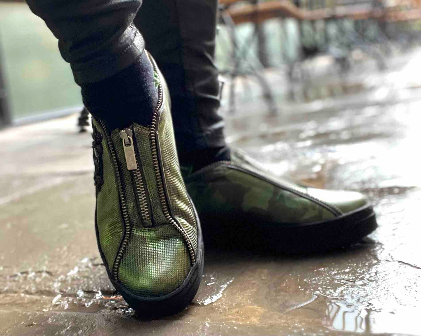 Adieu - Military Zip up sneaker