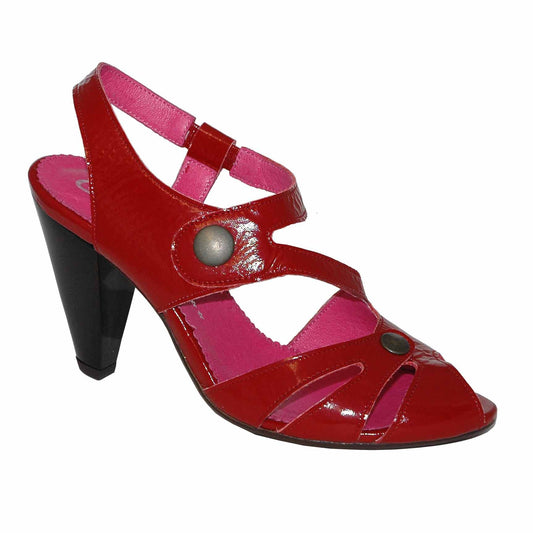 Chardonnay - Red Patent open toe shoe- LAST PAIR 40!