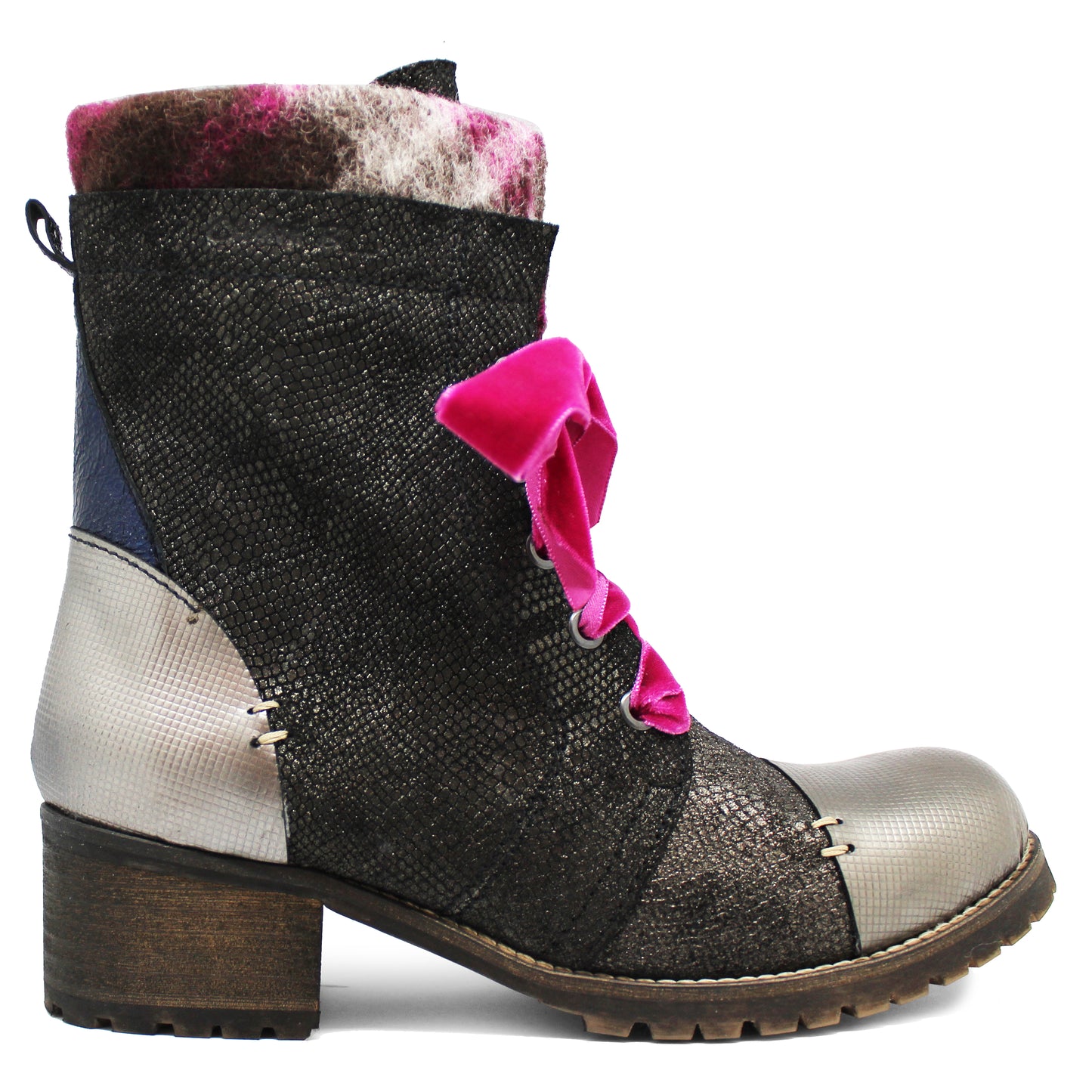 Grouse-Ling - Pewter lace up boot