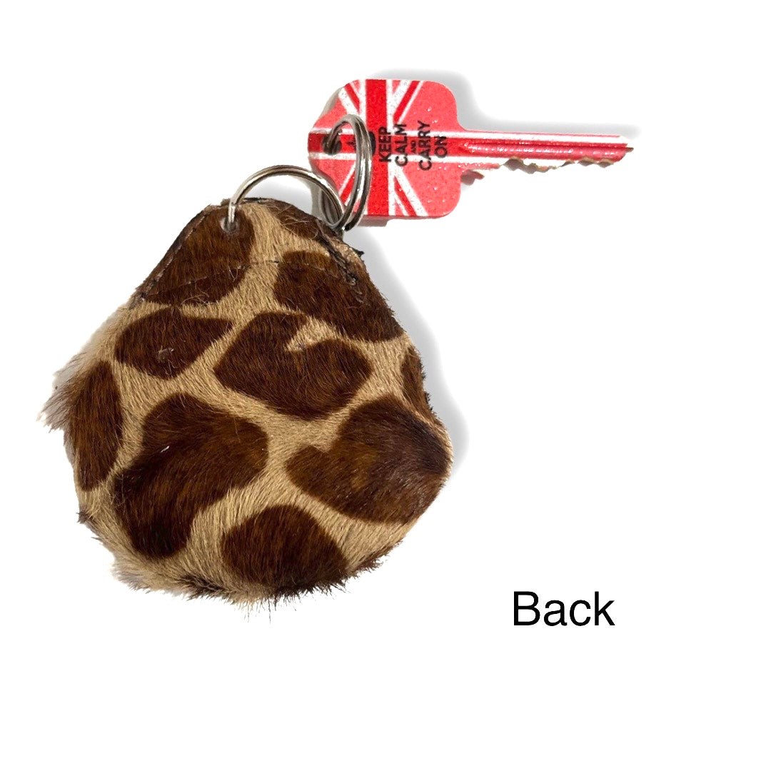 Happy Ring Key Chains- Zebra/Giraffe