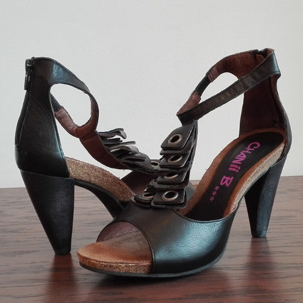 Fait beau-black heel sandal- last pairs 40