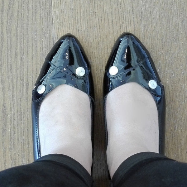 Clique - Black Patent- low heel shoeLAST PAIRS 37 & 41