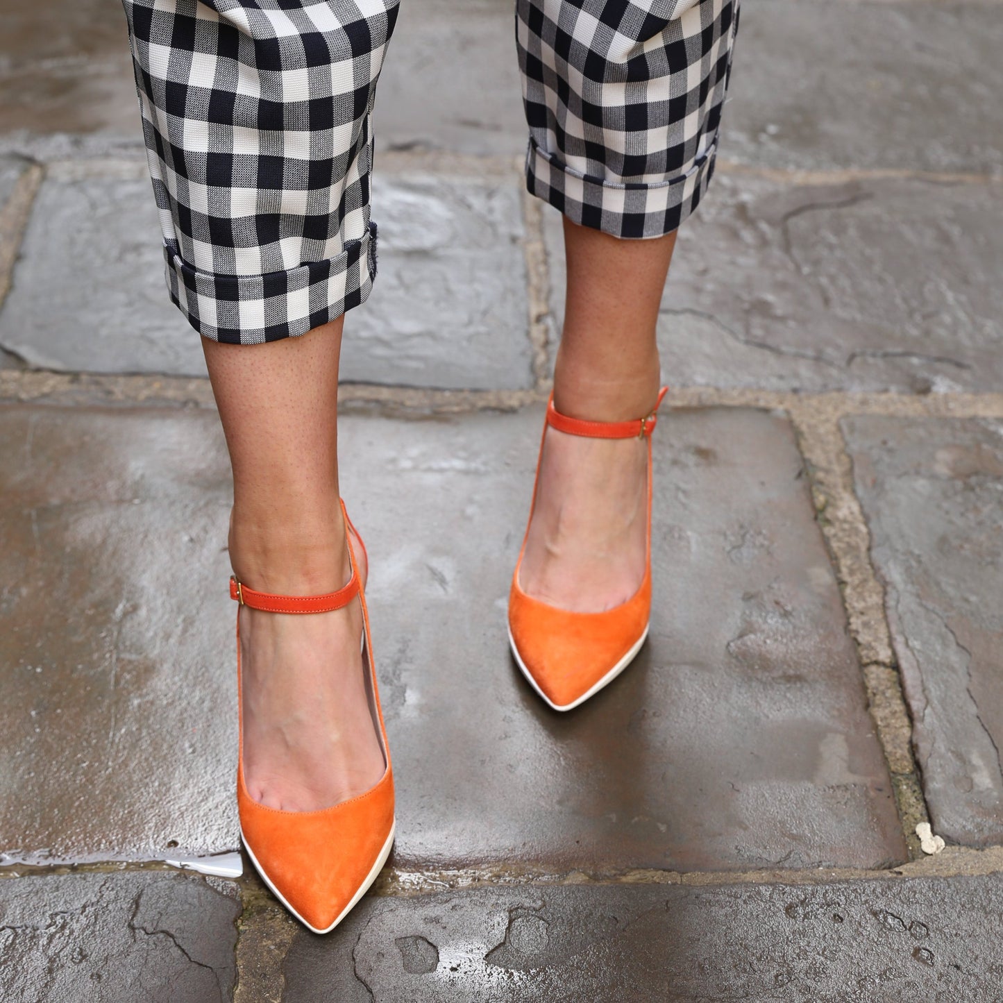 Pointure - Orange/Natural- High heel shoe