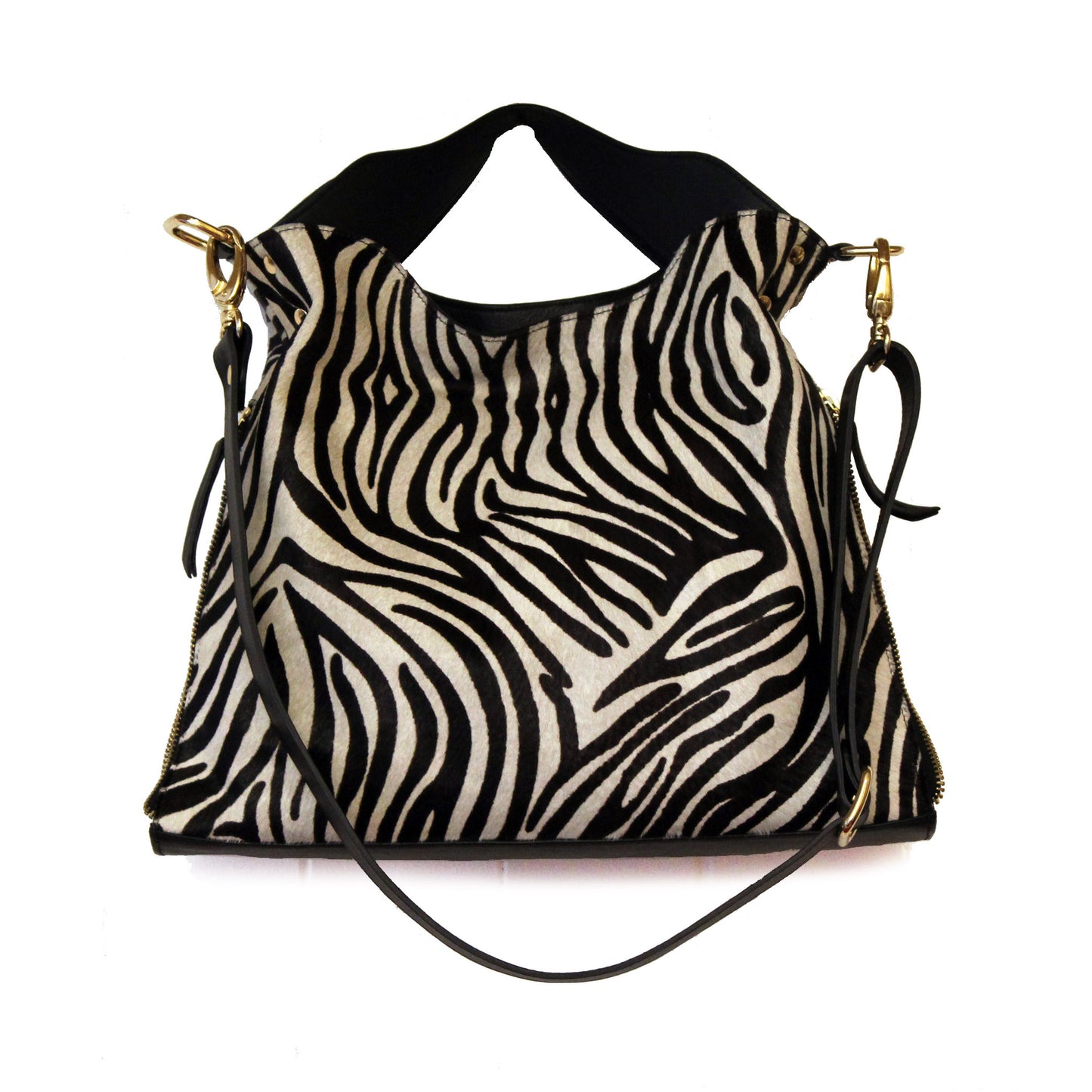 Riche - Zebra Black Handbag