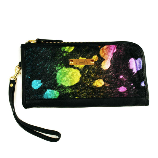 Savon - Black Rainbow Unicorn clutch wallet