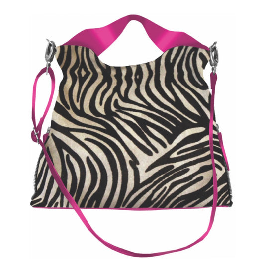 Riche - Zebra/Fuchsia Cowhide Handbag