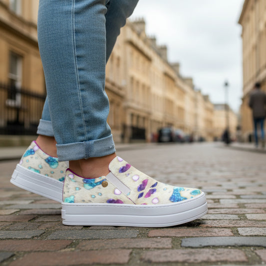 Scala - White rainbow unicorn sneaker - Chanii B