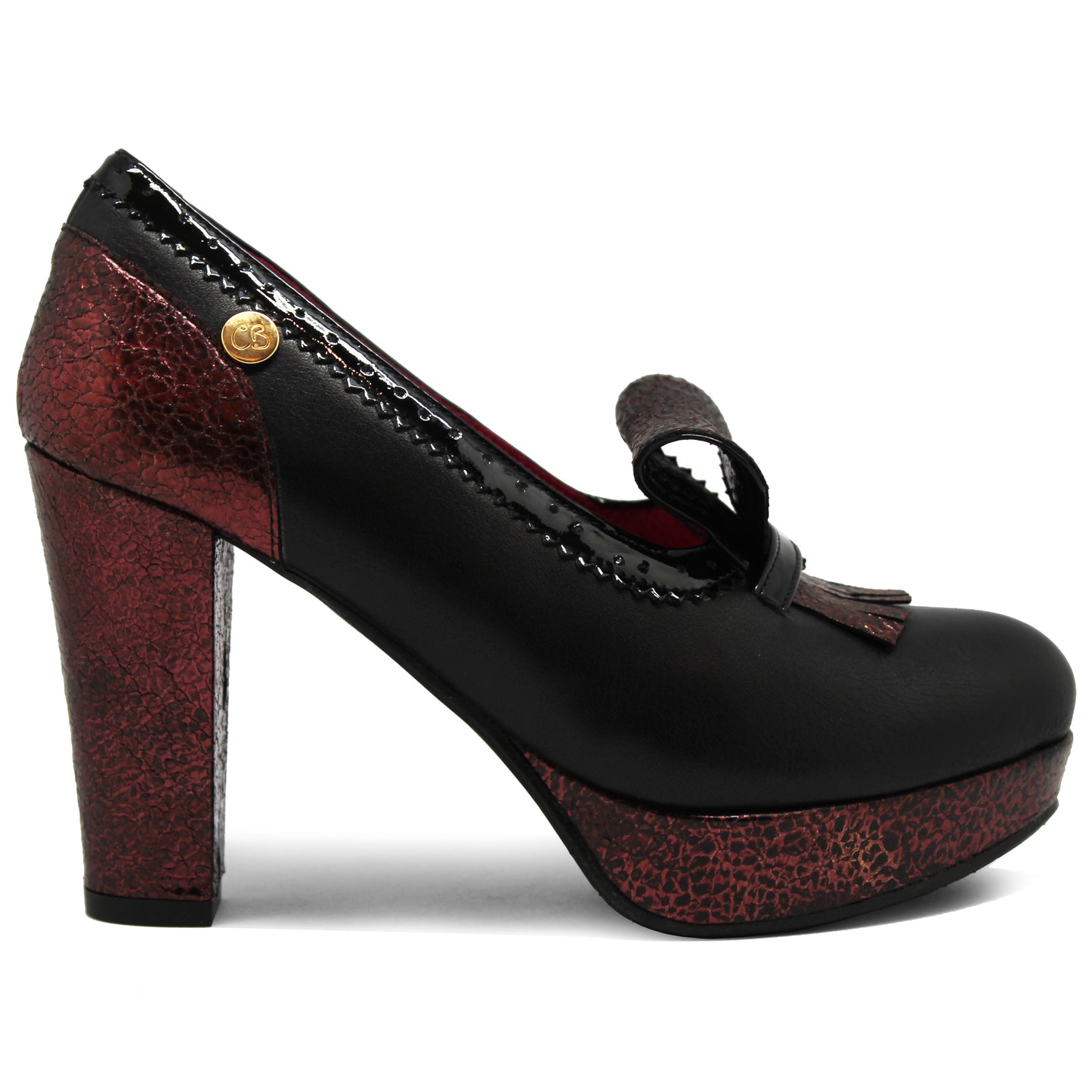 Jete - Black Passion Red platform shoe