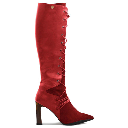 Filomina - Red High heel boot- Sold out preorder only
