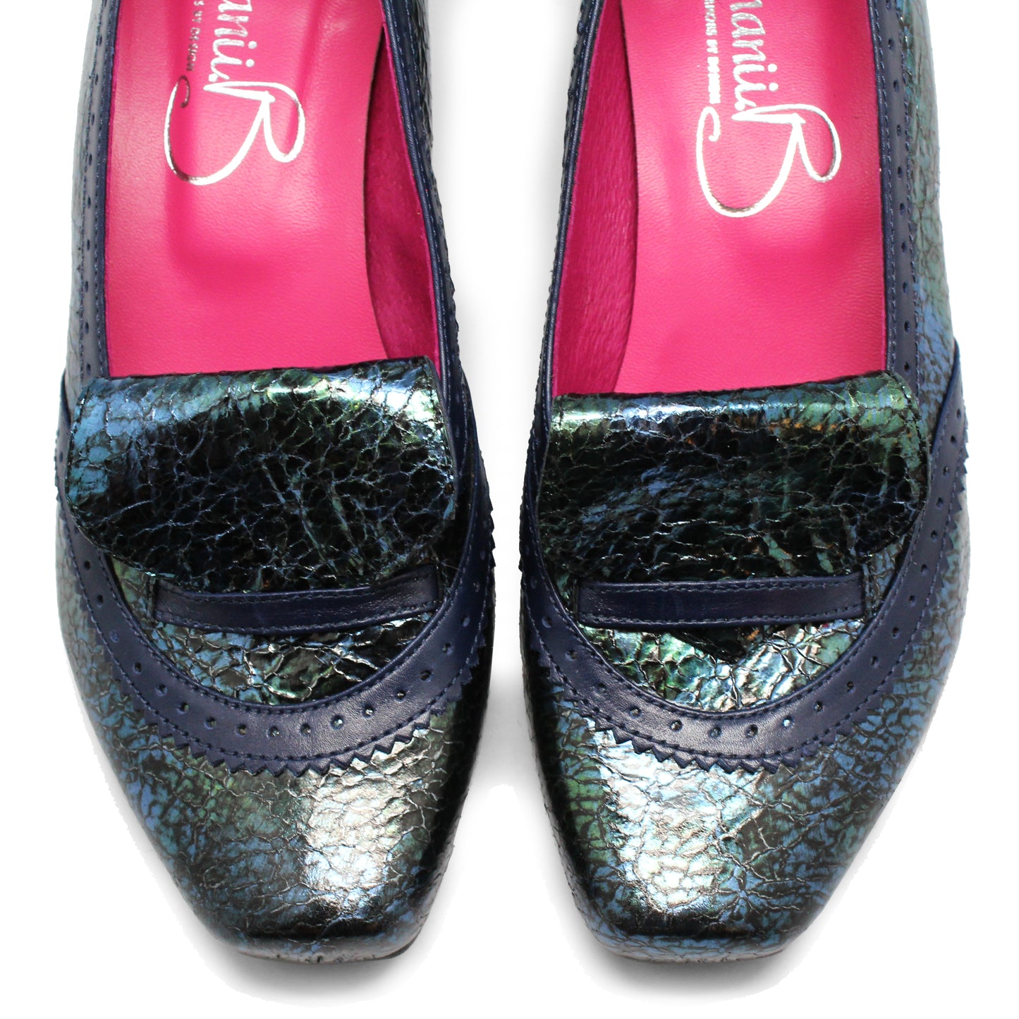 Persi - Azule Crack Low heel shoe