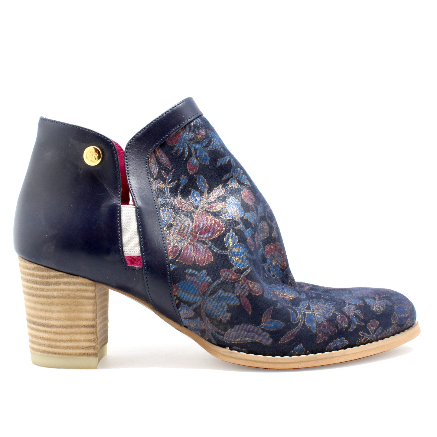Plume - Navy Flower -LAST PAIRs 37 and 40!