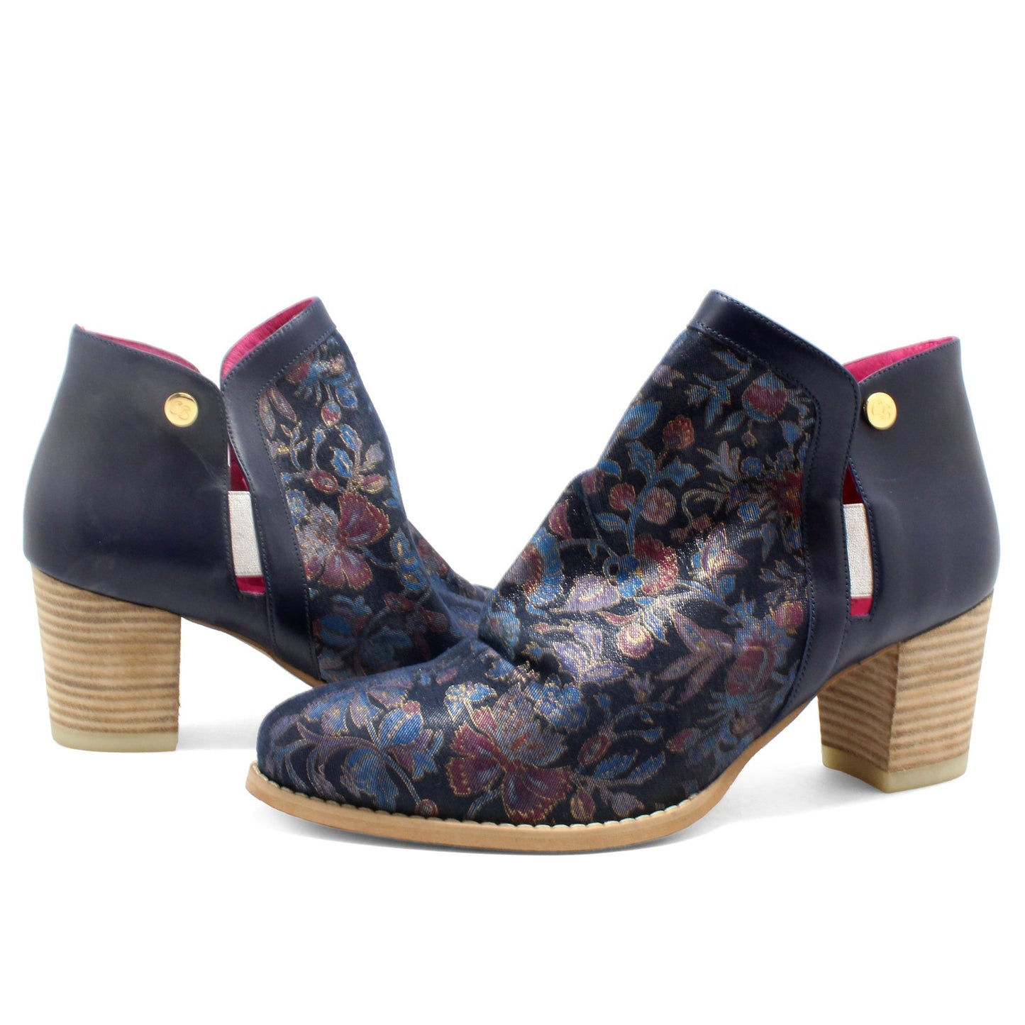 Plume - Navy Flower -LAST PAIRs 37 and 40!
