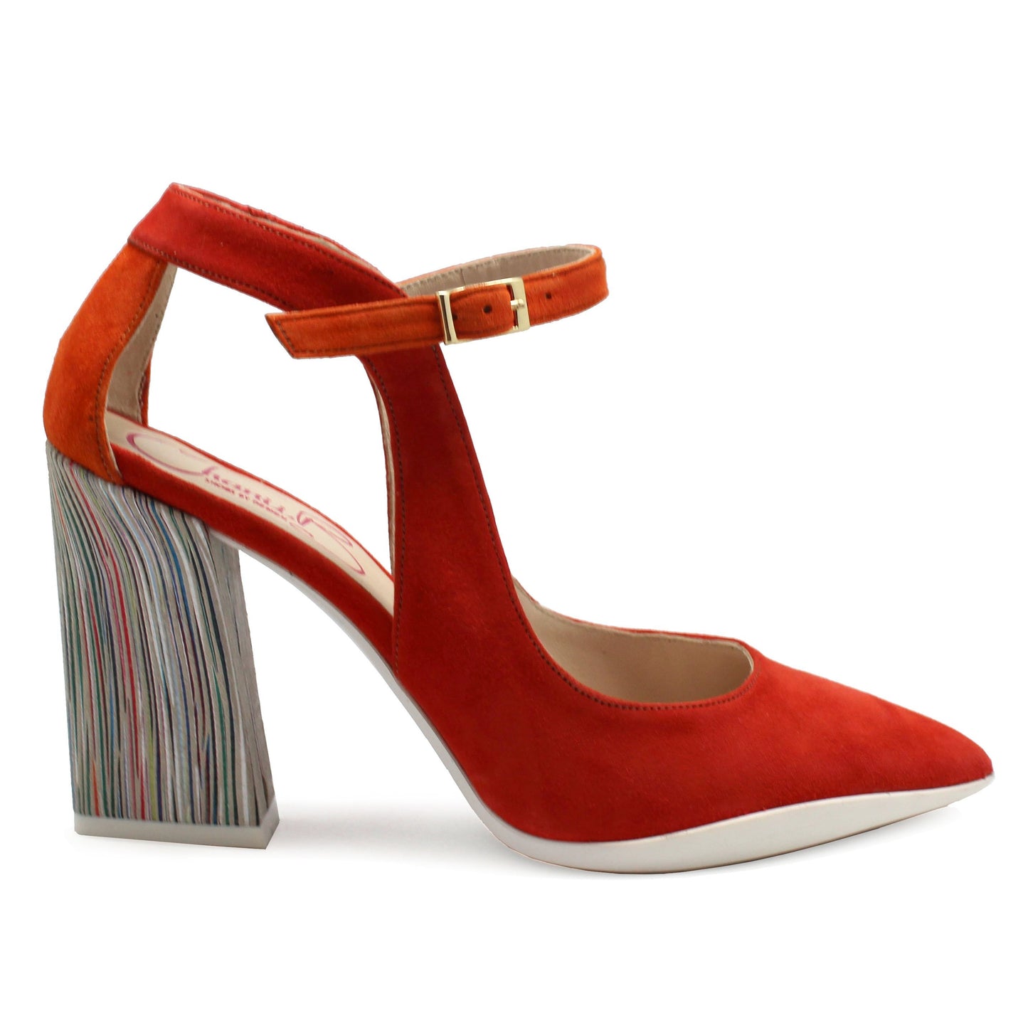 Pointure - Orange/Natural- High heel shoe