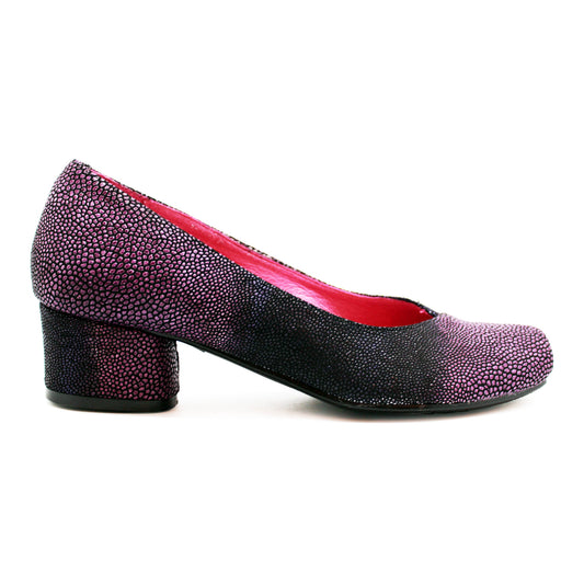 Polo - Purple Stingray Low heel shoe