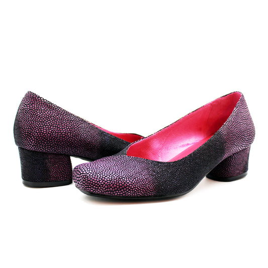 Polo - Purple Stingray Low heel shoe - Chanii B
