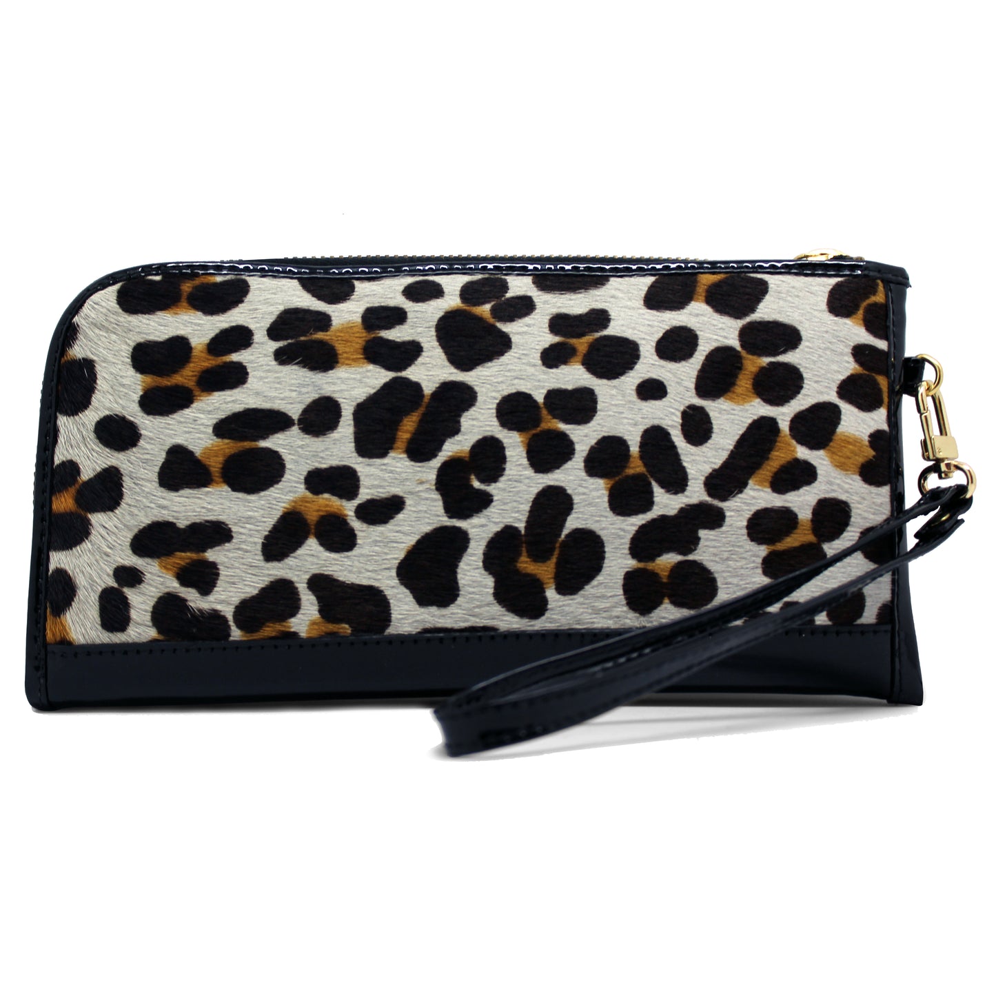 Savon - White Leopard wallet clutch