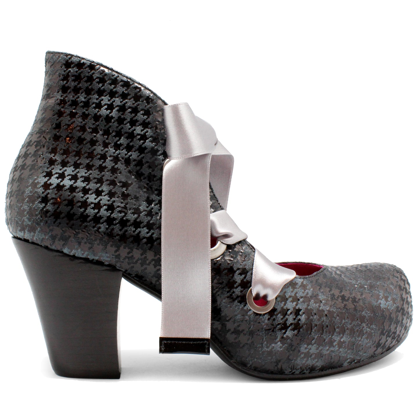 Staple - Black Houndstooth heel shoe
