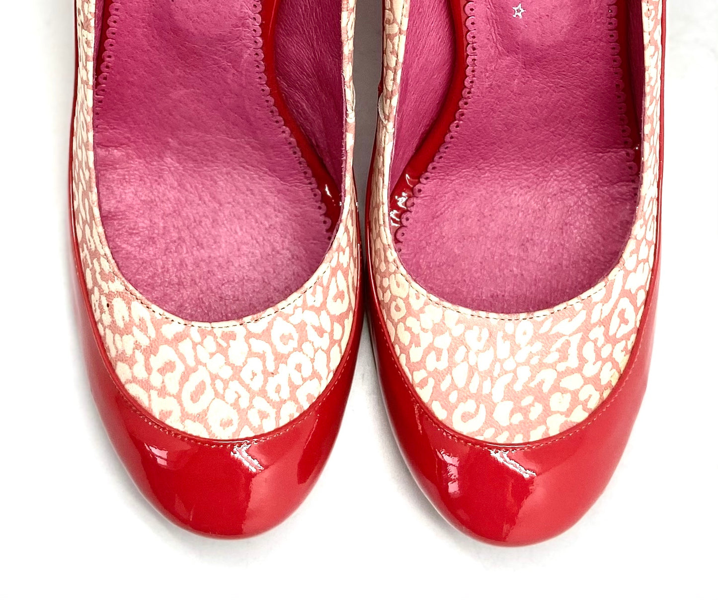 Tresor - Coral orange heel shoe last pair 39!