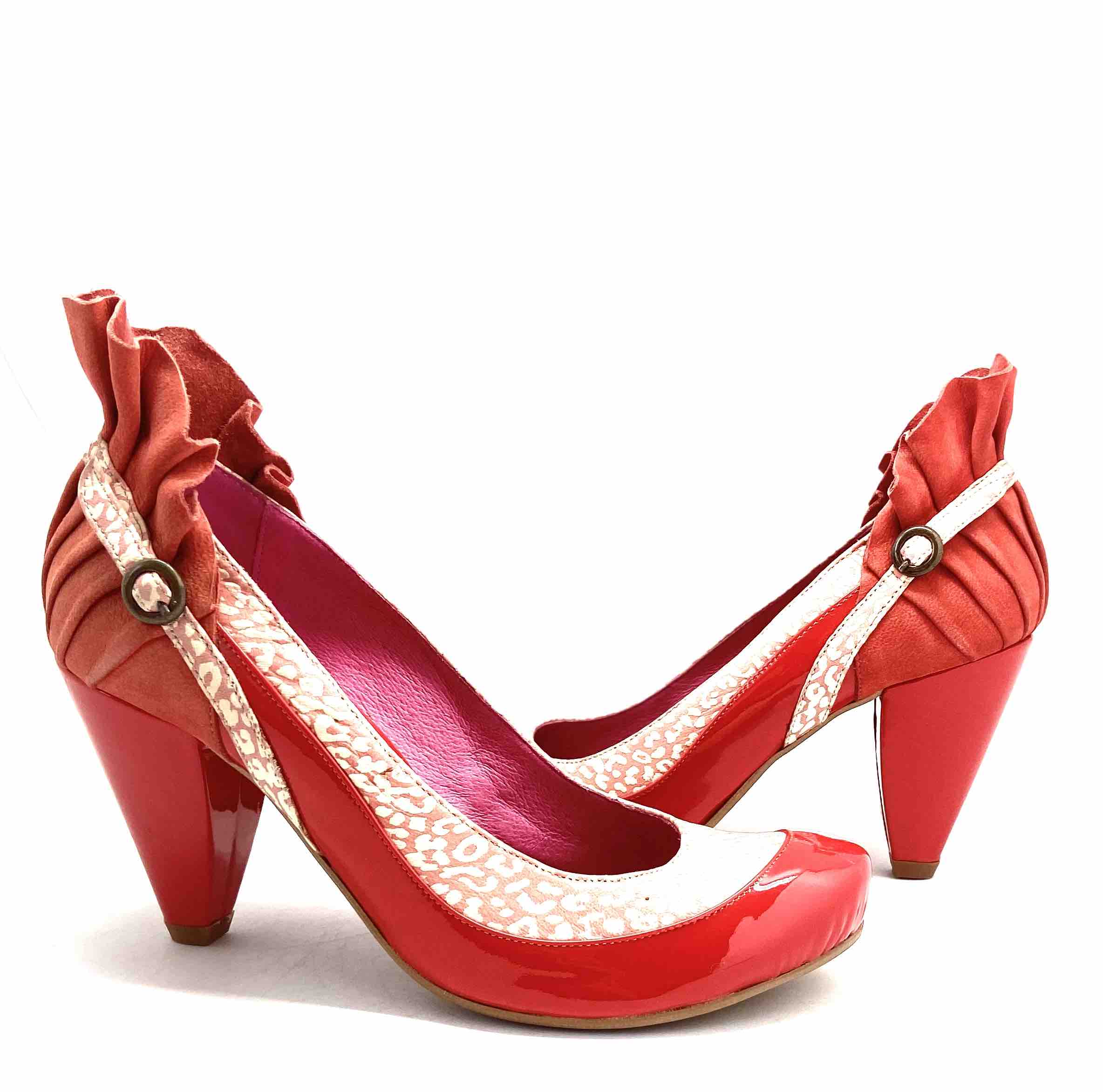 Coral kitten heel clearance shoes