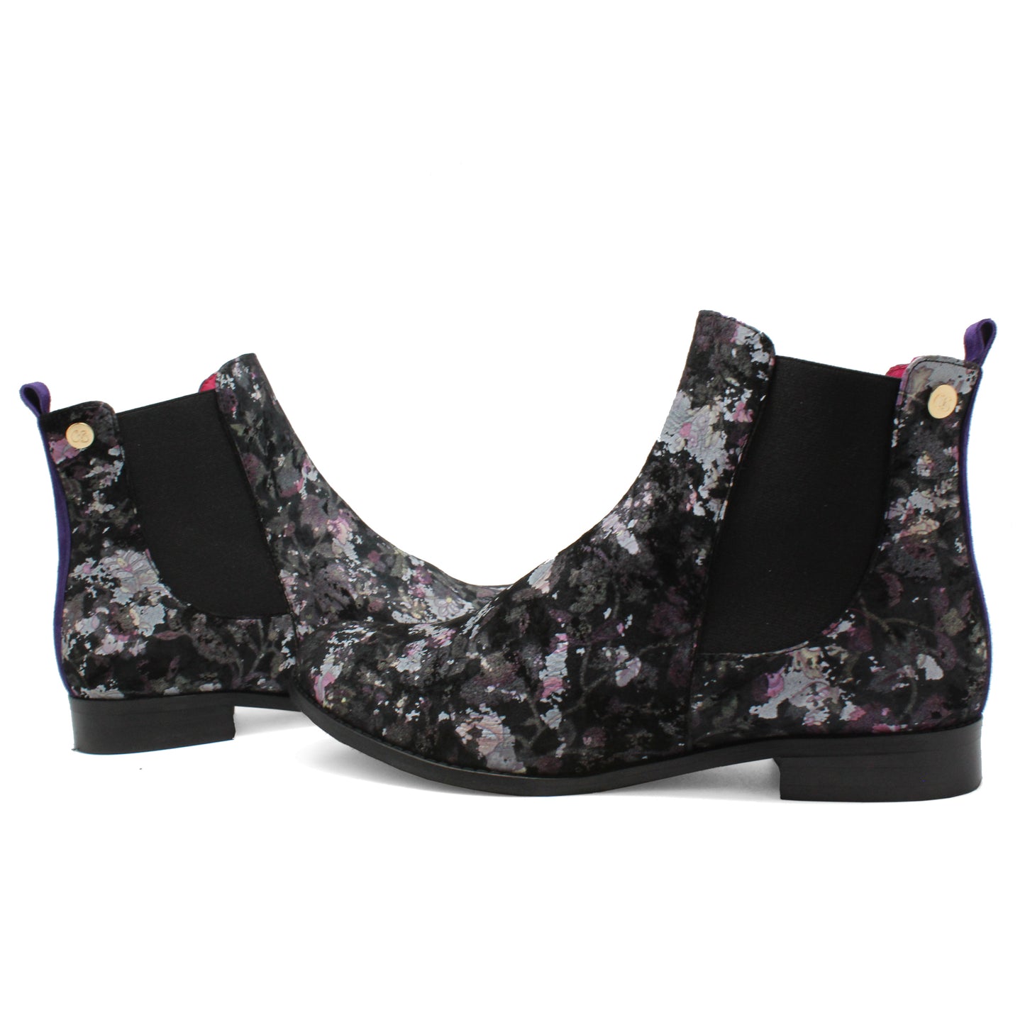 Taille - Grey Antique Floral Chelsea boot Last pair 37!