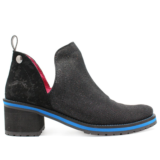 Zigg - Black Blue ankle boot