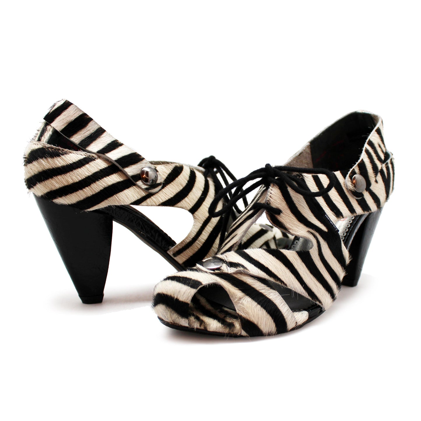 Coco - Zebra black and white sandal