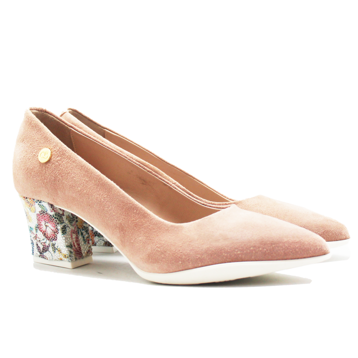 Lu Lu - Dusty Pink low heel shoe
