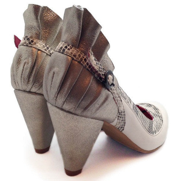 Tresor - Ivory heel shoe