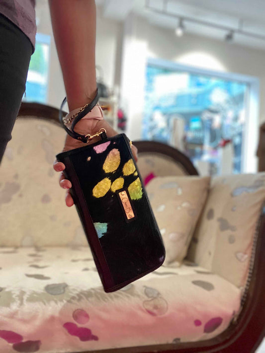 Savon - Black Rainbow Unicorn clutch wallet