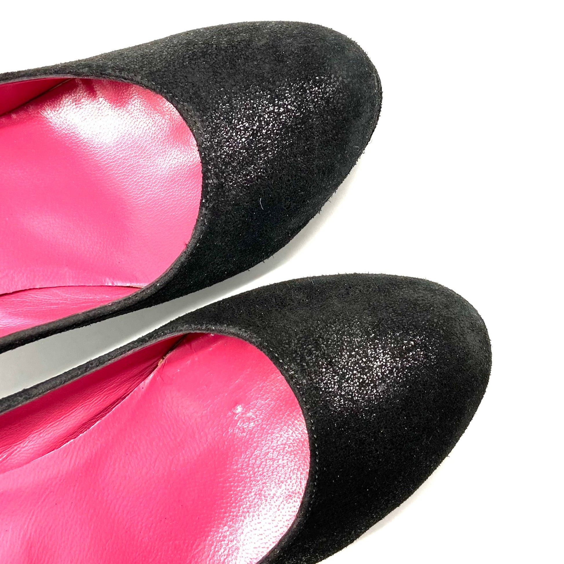 Bizz - Black with dark fuchsia painted heel- Last pair 36 - Chanii B
