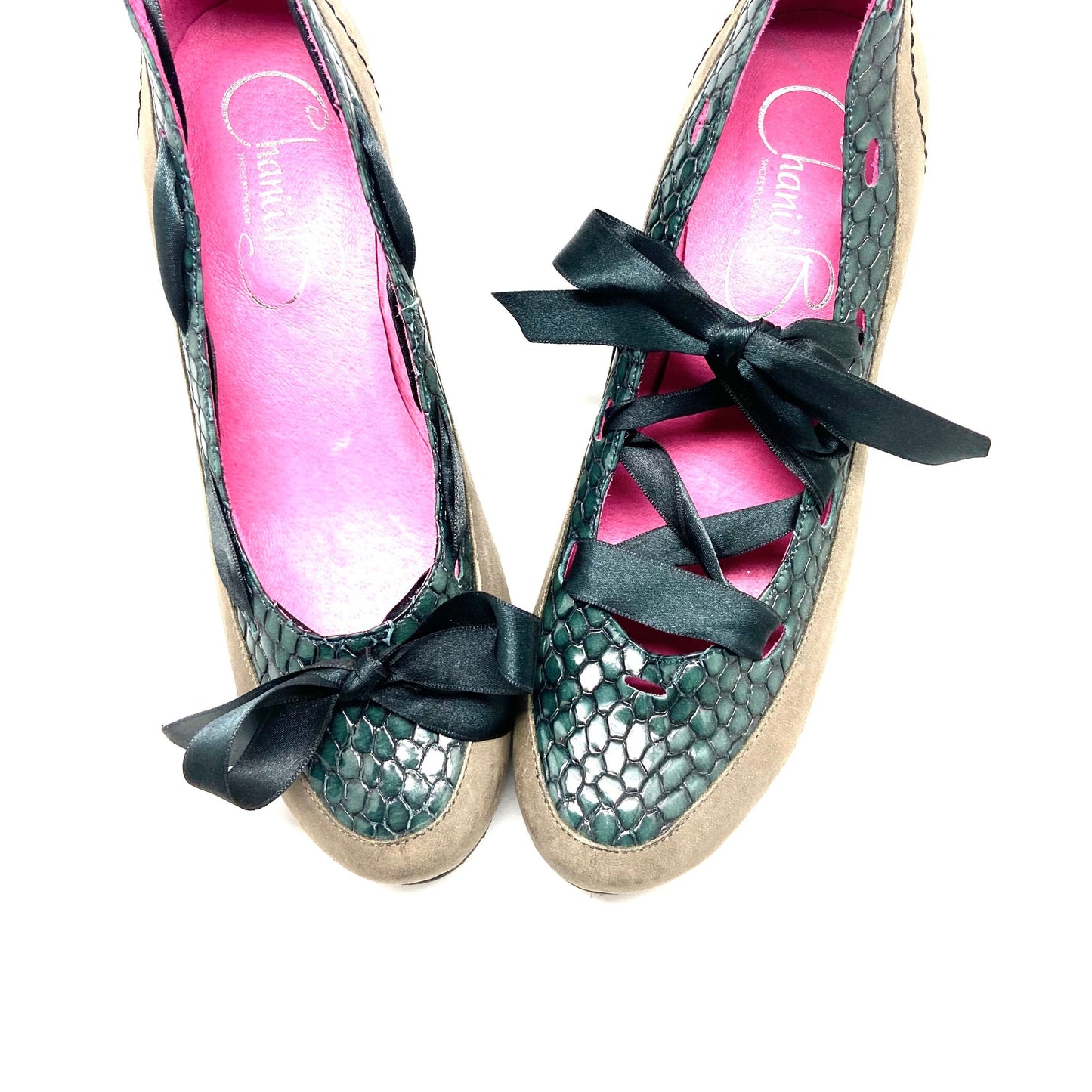 Treat -Grey teal low heel shoe- last pair 37