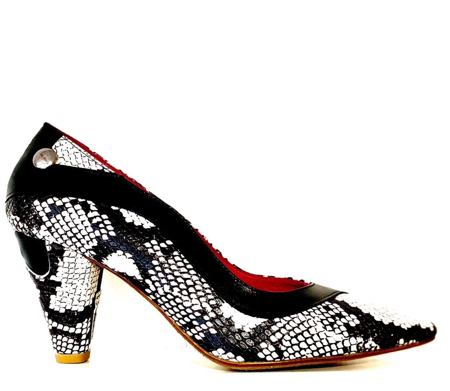 Salon - Black and White snake print LAST PAIRS 36 AND 38!