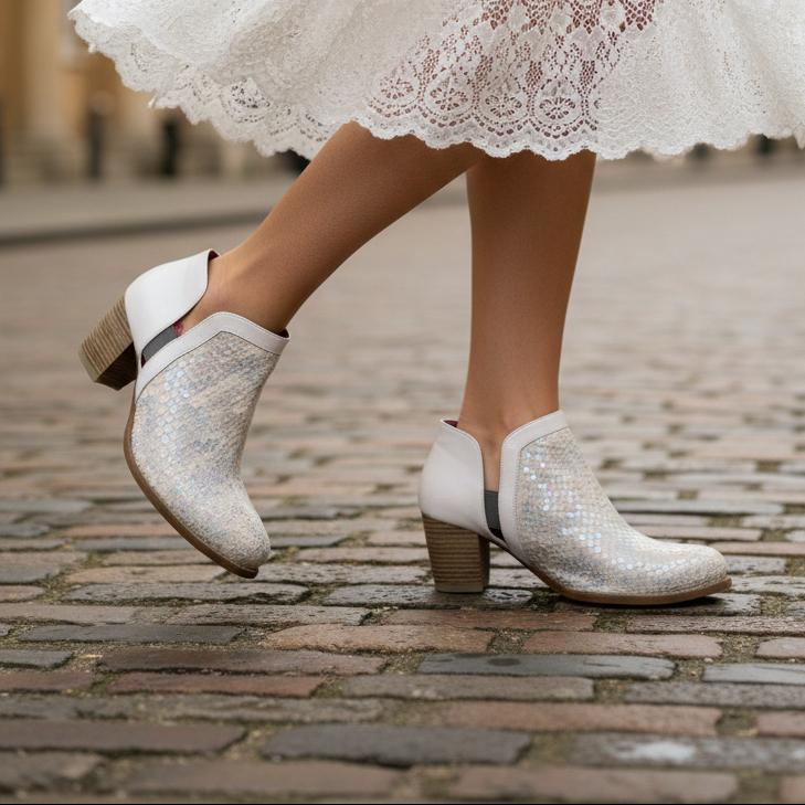 Plume - White Iridescent-LAST PAIR 37! - Chanii B
