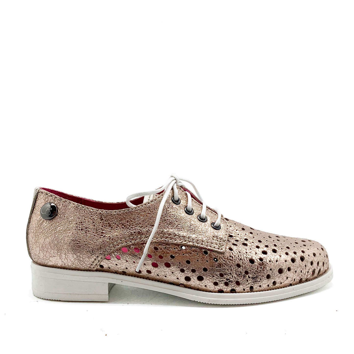 Cordon -Rose gold lace up shoe