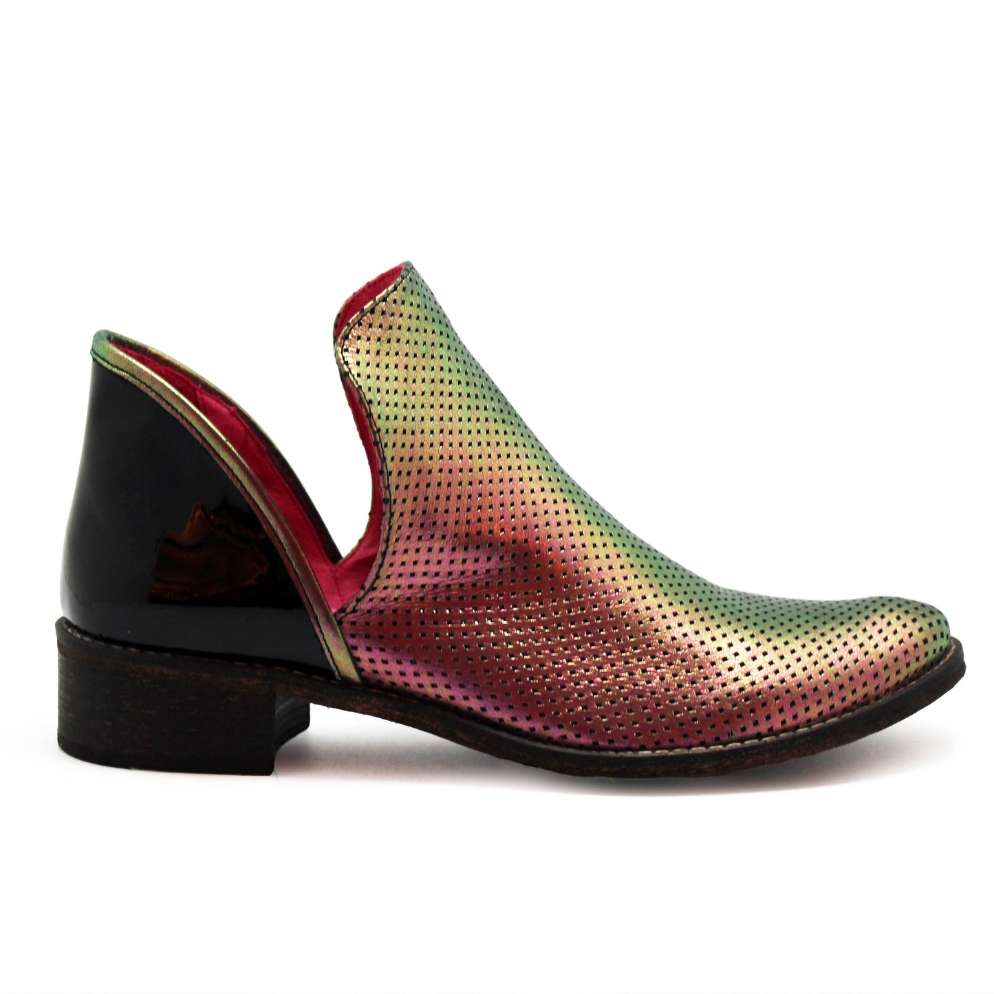Zippette - Iridescent ankle boot